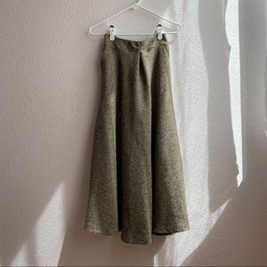 Long Wool Skirt, Size XS or Medium